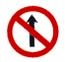 No Entry regulatory sign