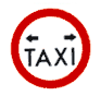 Taxi Pick up regulatory sign