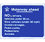 Motorway Ahead road sign