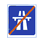 End of Motorway road sign